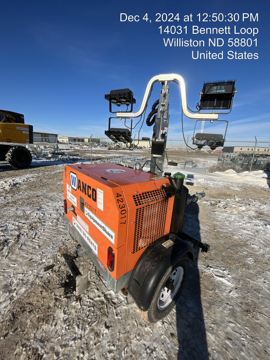 2024 Wanco WLTT-4MM4K Diesel, Deep Sea Controller, Shore Power Plug, Auto Start, (4) 350W LED Floodlights, 4kW Generator, 60 Gal Fuel Tank, 2" Ball, T3