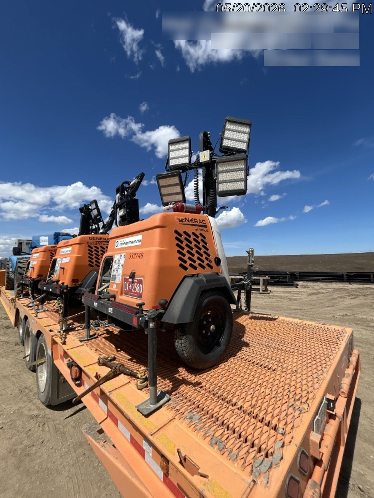 2023 Generac MLT2 Diesel, Flex Switch 120V Input, Powerzone Controller, (4) 320W LED Lights, 4kW Generator, 39.9 Gal Fuel Tank, 2" Ball, T3