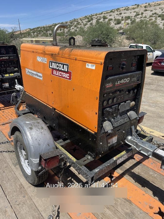 2022 Lincoln Electric LE400 Kubota V1505, Trlr, Cable Rack, Light Kit, ES Decals, T3