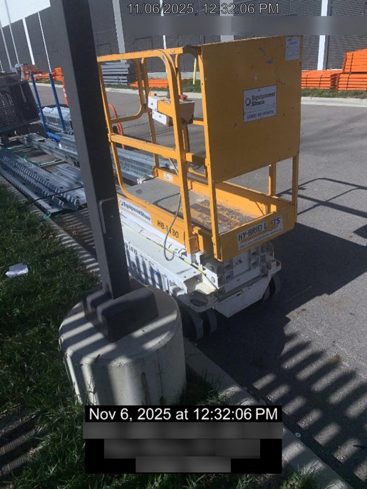 Custom Equipment HB-1430 Hy-Brid Scissor Lift
Platform capacity up to 670 lbs
Working height up to 20 ft
Weighs under 1,700 lbs
Non-marking wheels