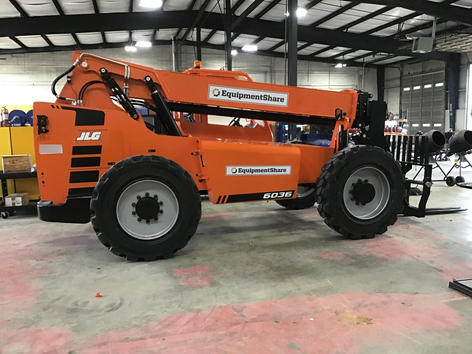 2019 Skytrak 6036 Canopy, Solid Tires, LED Work Lights, Beacon 50" Carriage, 48" Pallet Forks