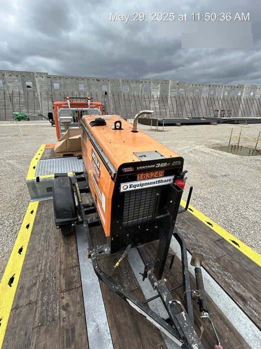 2021 Lincoln Electric Vantage 322 Vantage 322 Ready Pak 3 w/ Decals, ORANGE (includes trailer, cable rack, fender light kit) NO Telematics