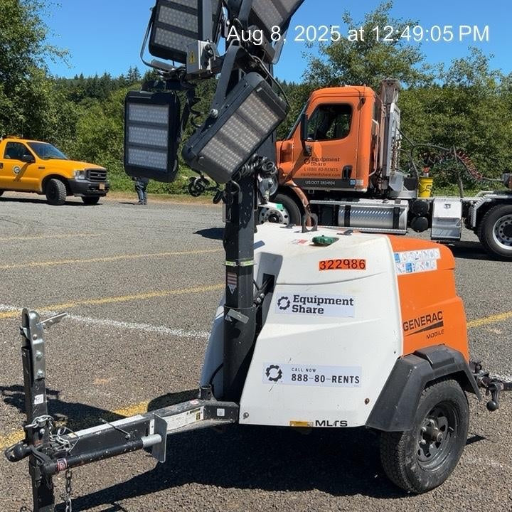 2023 Generac MLT2 Diesel, Flex Switch 120V Input, Powerzone Controller, (4) 320W LED Lights, 4kW Generator, 39.9 Gal Fuel Tank, 2" Ball, T3