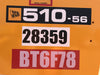 2019 JCB 510-56 74 HP w/Open ROPS, Beacon, Aux Hydraulics, Worklights, Solid Tires w/60" Carriage/Forks