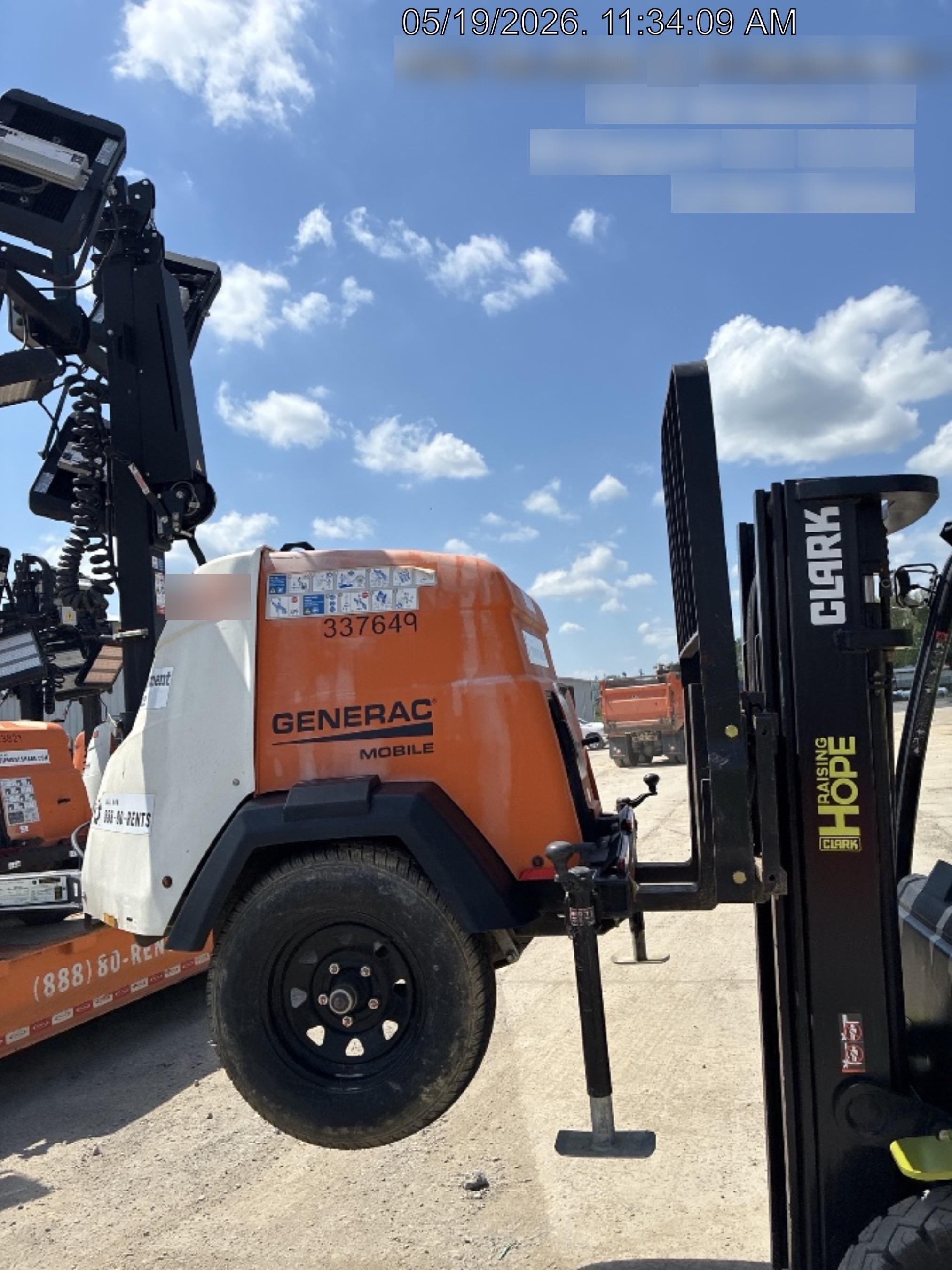 2023 Generac MLT2 Diesel, Flex Switch 120V Input, Powerzone Controller, (4) 320W LED Lights, 4kW Generator, 39.9 Gal Fuel Tank, 2" Ball, T3