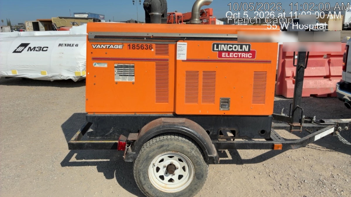 2021 Lincoln Electric Vantage 549X Ready Pak 3, ORANGE (includes trailer, cable rack, fender light kit)