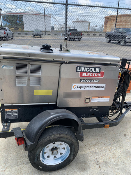2019 Lincoln Electric Vantage 322 Lincoln Vantage 322 Welder w/Trailer, Light Kit, Cable Rack