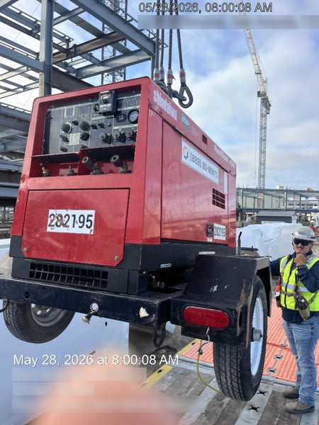 2022 Shindaiwa DGW400MDL Kubota D902 Engine, 23 HP, Dual Op Welder, Wire, Arc, Droop Stick, Tig, and CC Stick Functionality, Simulphase, 3 Phase and 1 Phase Gen Output, Single Axle NB Trlr, Slr Trckl Chrg 12V 12W, Fire Ext