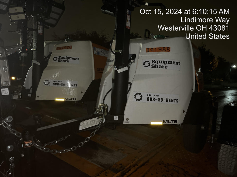 2024 Generac MLT2 Diesel, Flex Switch 120V Input, Powerzone Controller, 
(4) 320W LED Lights, 4kW Generator, 39.9 Gal Fuel Tank, 2" Ball, T3
