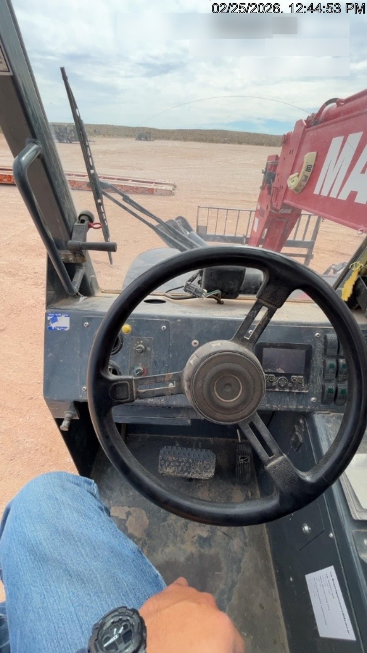 2018 Manitou MTA10055 Manitou MTA 10055 (open ROPS) w/Cab/Heat/AC, Work Lights/Strobe, Aux Hyd, Solid Tires, Lift Hook, 66" Carriage, 60" Forks