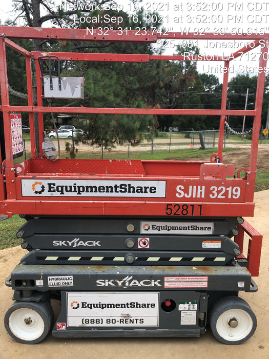 2019 Skyjack SJIII-3219 Standard Options, Trojan Batteries