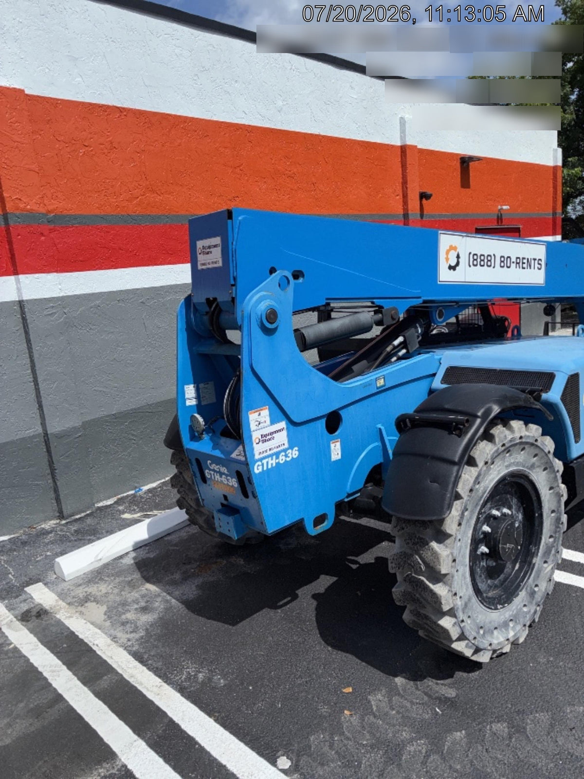 2020 Genie GTH-636 Canopy, Solid Tires, Work Lights, Beacon, Aux Hydraulics, Back up Alarm