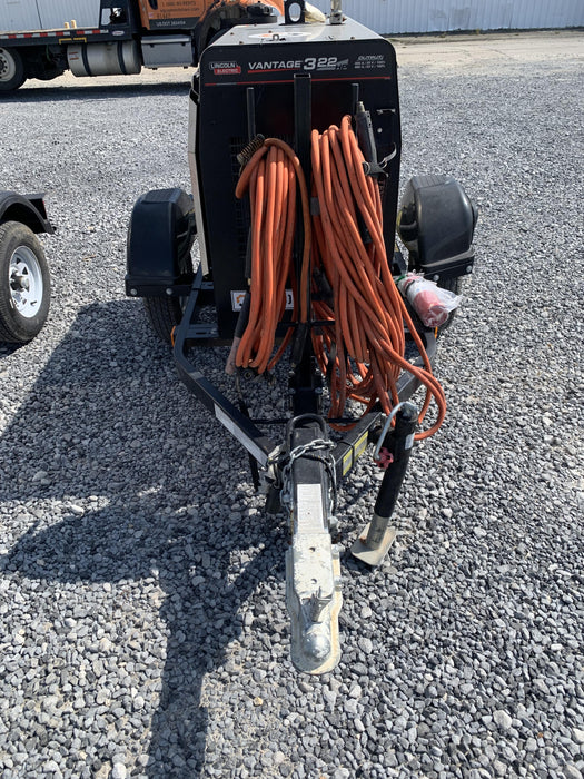 2020 Lincoln Electric Vantage 322 Welder Ready-Pak 3, w/ GPS & Decals (includes trailer, cable rack, fender light kit)