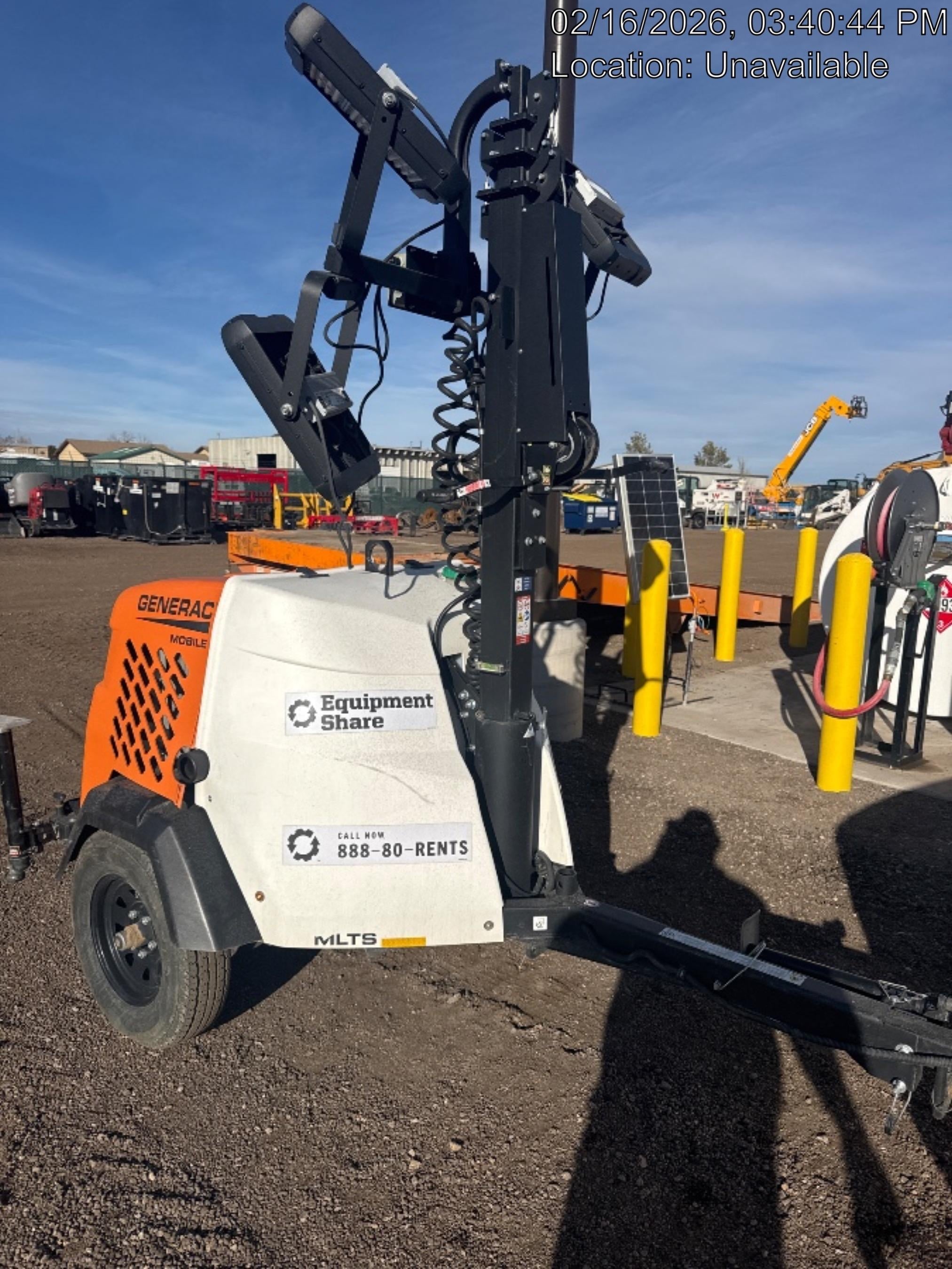 2023 Generac MLT2 Diesel, Flex Switch 120V Input, Powerzone Controller, 
(4) 320W LED Lights, 4kW Generator, 39.9 Gal Fuel Tank, 2" Ball, T3