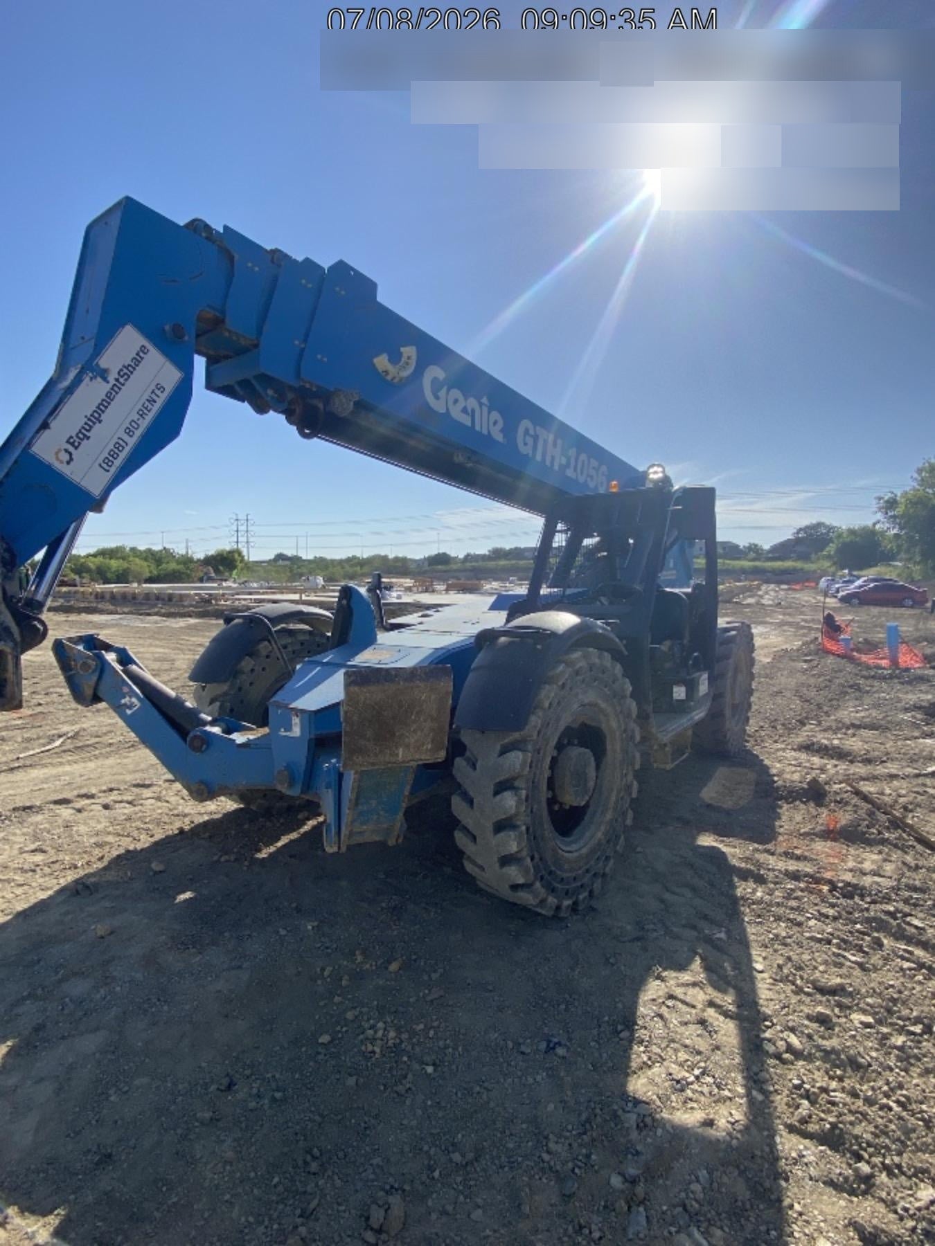 2018 Genie GTH-1056 Genie GTH-1056 w/ROPS, Work Lights, Solid Tires, RH Cab Mesh, Beacon, 60" Carriage and Forks
