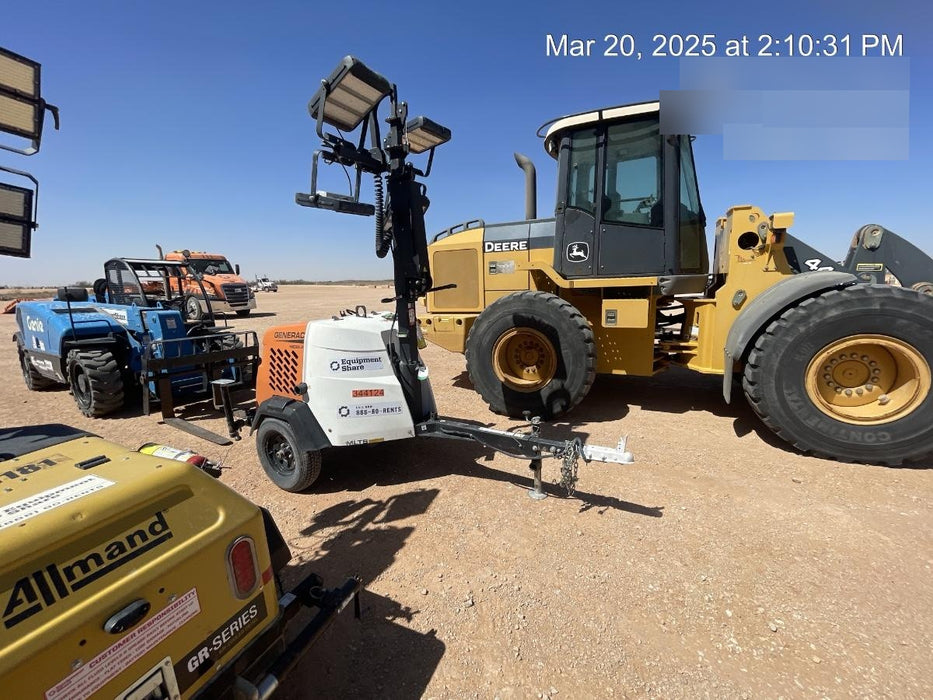 2023 Generac MLT2 Diesel, Flex Switch 120V Input, Powerzone Controller, (4) 320W LED Lights, 4kW Generator, 39.9 Gal Fuel Tank, 2" Ball, T3