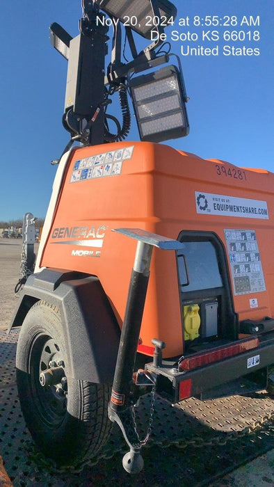 2024 Generac MLT2 Diesel, Flex Switch 120V Input, Powerzone Controller, 
(4) 320W LED Lights, 4kW Generator, 39.9 Gal Fuel Tank, 2" Ball, T3