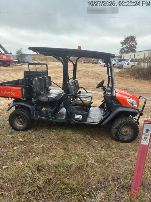 2022 Kubota RTV-X1140W-H Plastic Canopy, Windshield Acrylic Clear, LED Strobe Light, Wire Harness Kit, Back up Alarm