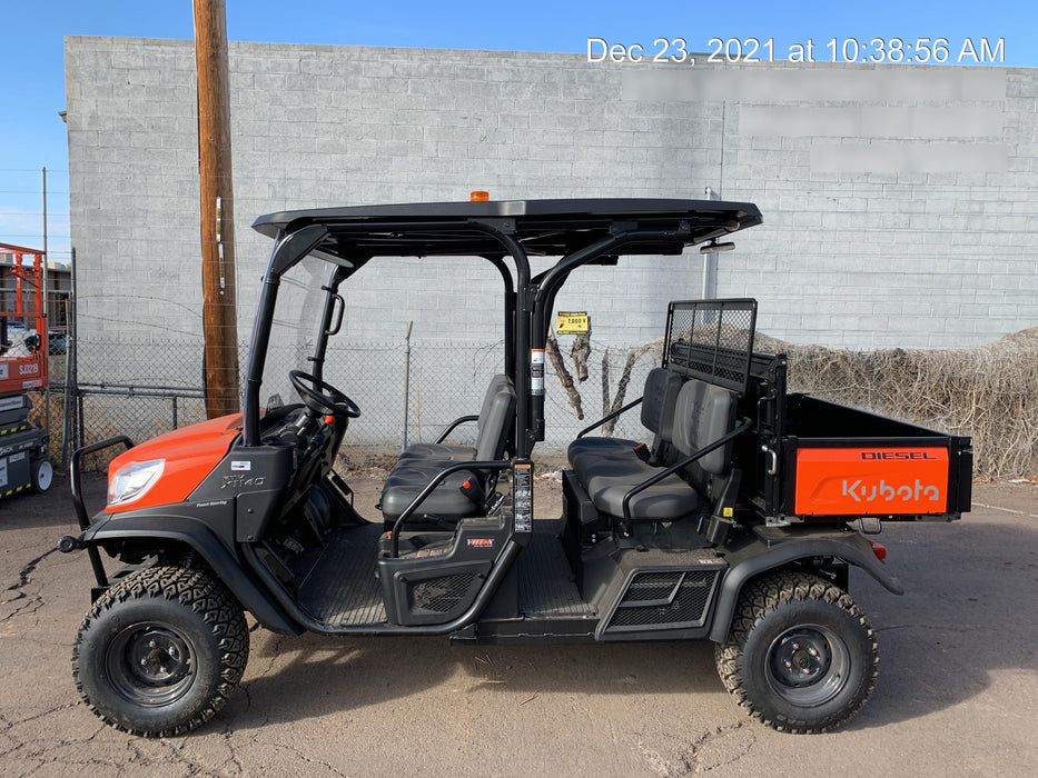 2022 Kubota RTV-X1140W-H Plastic Canopy, Windshield Acrylic Clear, LED Strobe Light, Wire Harness Kit, Back up Alarm