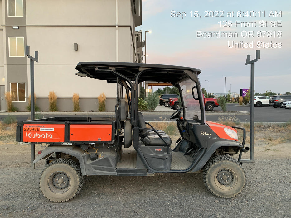 2022 Kubota RTV-X1140W-H Plastic Canopy, Windshield Acrylic Clear, LED Strobe Light, Wire Harness Kit, Back up Alarm