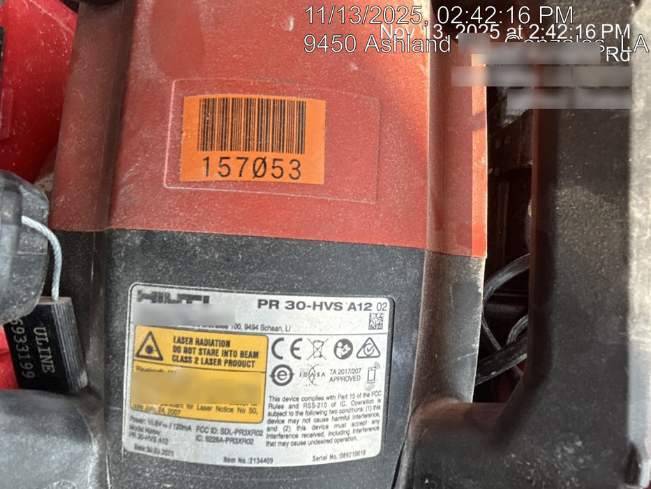 2021 HILTI PR 30-HVS-A12