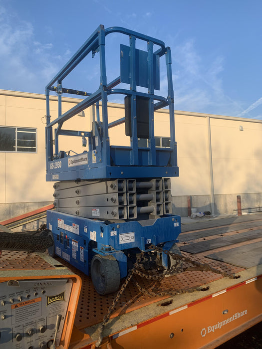 2020 Genie GS-1930 Solid Non Marking Tires, Beacon, Folding rails with half height swing gate, 800W Inverter