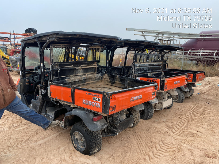 2020 Kubota RTV-X1140W-H Canopy, 4-Seater, Diesel, Windshield Acrylic Clear, LED Strobe, Backup Alarm