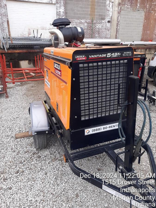 2022 Lincoln Electric Vantage 549X Crosslink Technology, Trailer Mounted, ES Decals, T3