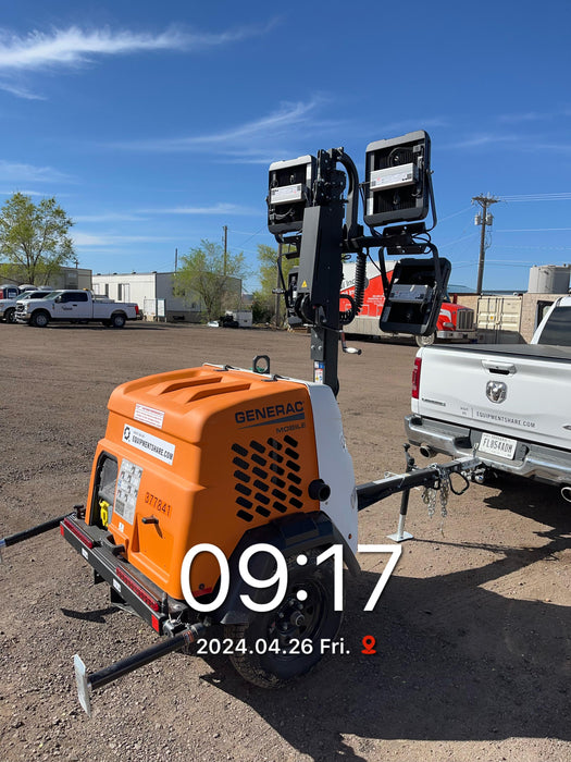 2023 Generac MLT2 Diesel, Flex Switch 120V Input, Powerzone Controller, 
(4) 320W LED Lights, 4kW Generator, 39.9 Gal Fuel Tank, 2" Ball, T3