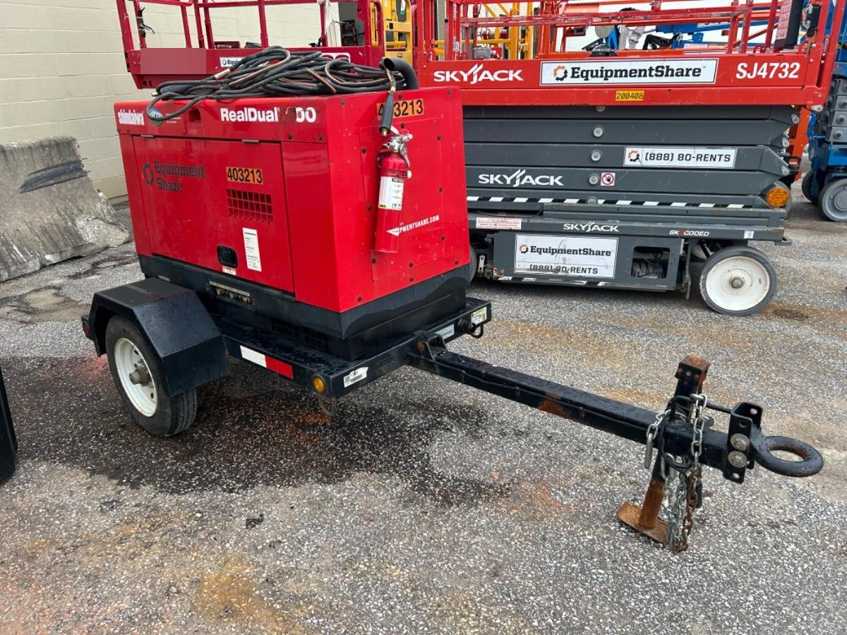 2024 Shindaiwa DGW400MDL Kubota D902 Engine, 23 HP, Dual Op Welder, Wire, Arc, Droop Stick, Tig, and CC Stick Functionality, Simulphase, 3 Phase and 1 Phase Gen Output, Single Axle NB Trlr, Slr Trckl Chrg 12V 12W, Fire Ext