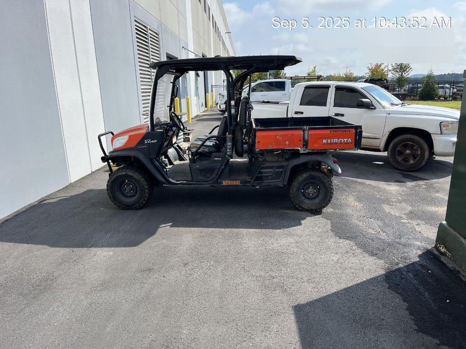 Kubota RTV-X1140W-H 4WD utility cart -LED strobe -Windshield tempered glass -Plastic canopy -Wire harness kit -Backup alarm
