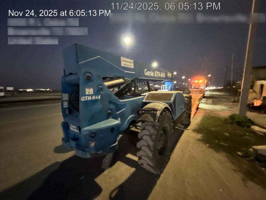 2018 Genie GTH-844 Genie GTH-844 w/Open ROPS, Solid Tires, beacon/work lights, 60" carriage/forks