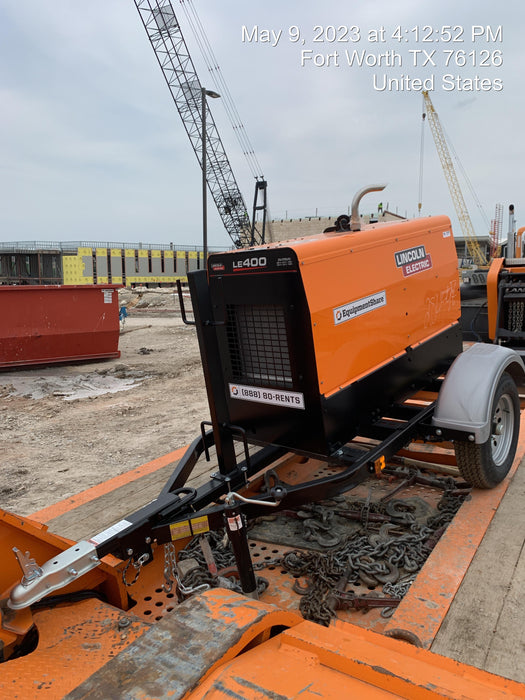 2022 Lincoln Electric LE400 Kubota V1505, Trlr, Cable Rack, Light Kit, ES Decals, T3