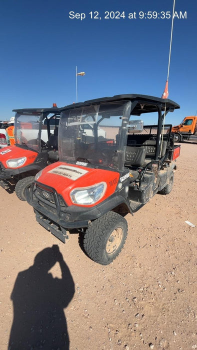 2022 Kubota RTV-X1140W-H Plastic Canopy, Windshield Acrylic Clear, LED Strobe Light, Wire Harness Kit, Back up Alarm