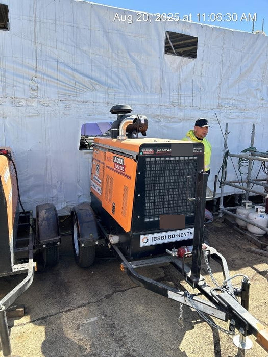 2021 Lincoln Electric Vantage 549X Ready Pak 3, ORANGE (includes trailer, cable rack, fender light kit)