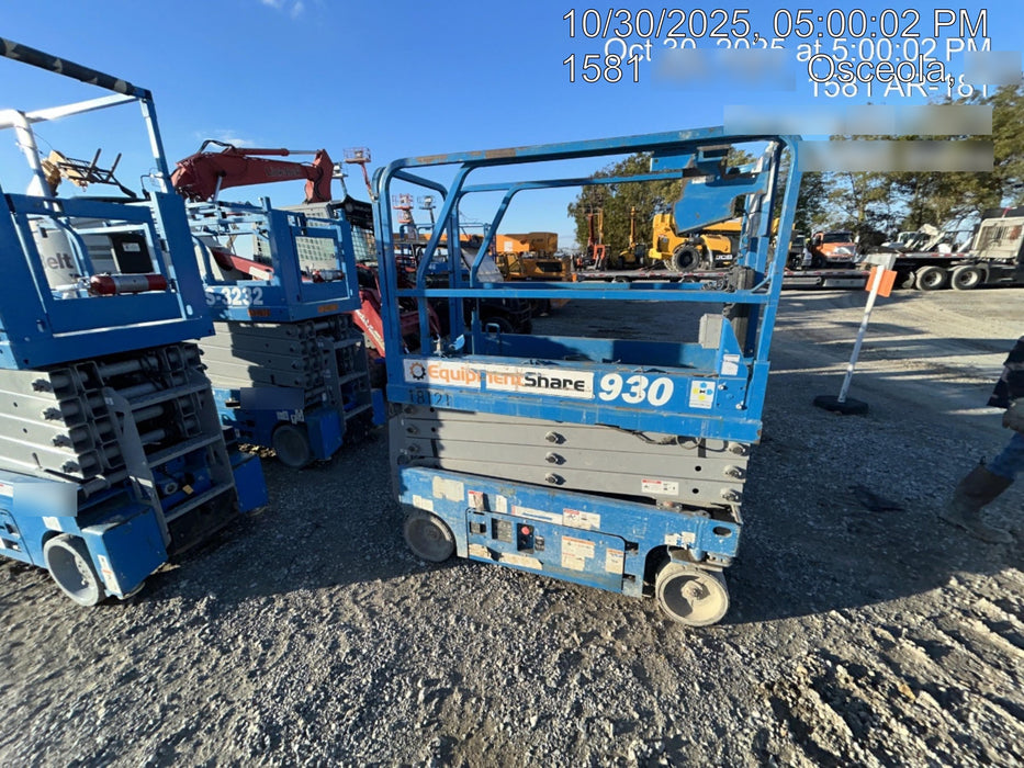 2018 Genie GS-1930 Genie GS-1930 w/Fixed Rail, Chain Entry