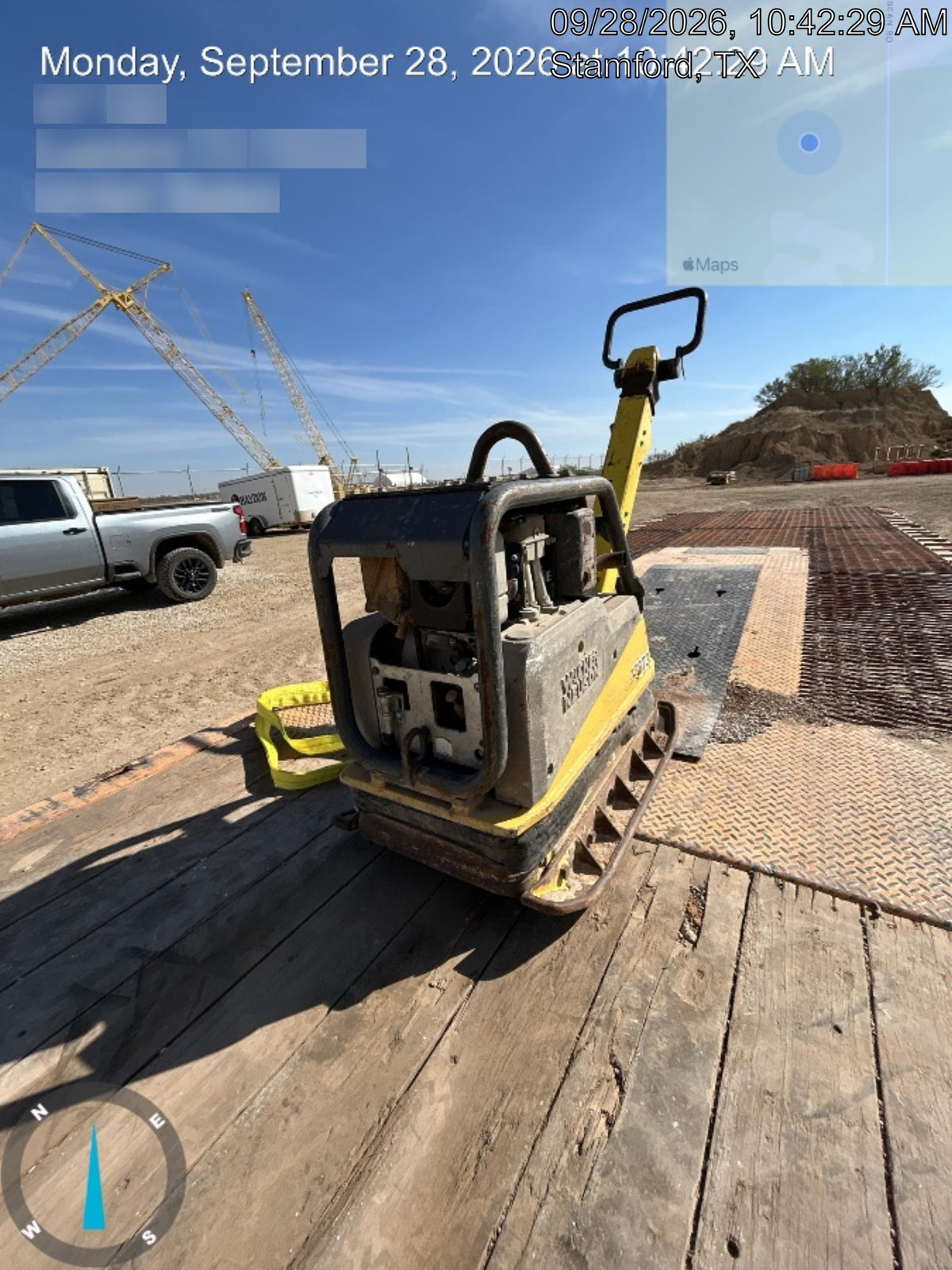 2020 Wacker Neuson DPU4545HEH Reversible Plate Compactor, Diesel
