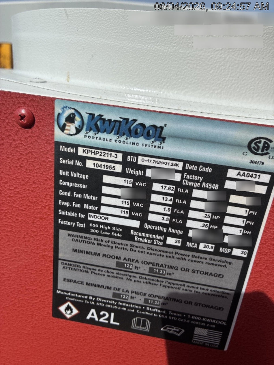 2026 KWIKOOL KPHP2211-3