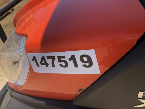 2022 Kubota RTV-X1140R-H Plastic Canopy, Windshield Acrylic Clear, LED Strobe Light, Wire Harness Kit, Back up Alarm