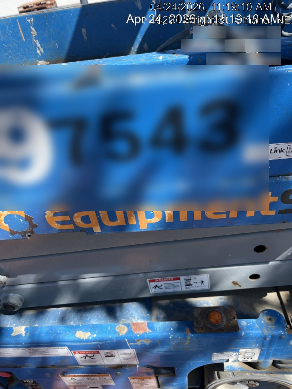 2017 Genie GS-1930 Genie GS-1930 Lift w/Fixed Rail and Chain Entry