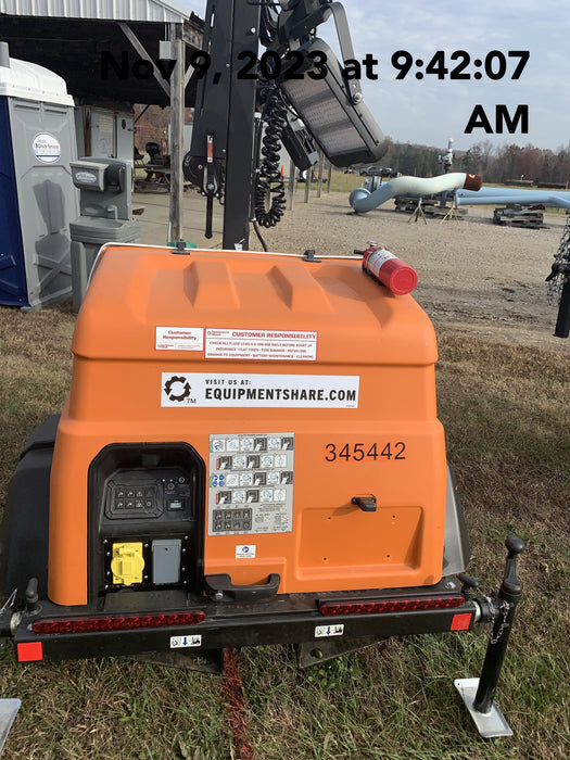 2023 Generac MLT2 Diesel, Flex Switch 120V Input, Powerzone Controller, (4) 320W LED Lights, 4kW Generator, 39.9 Gal Fuel Tank, 2" Ball, T3