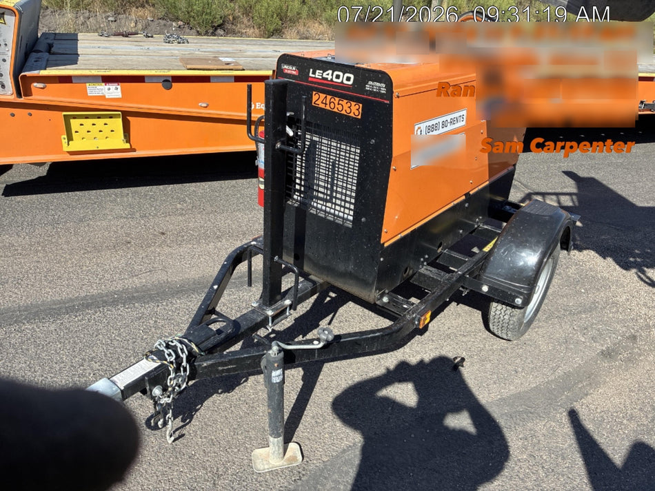 2022 Lincoln Electric LE400 Kubota V1505, Trlr, Cable Rack, Light Kit, ES Decals, T3