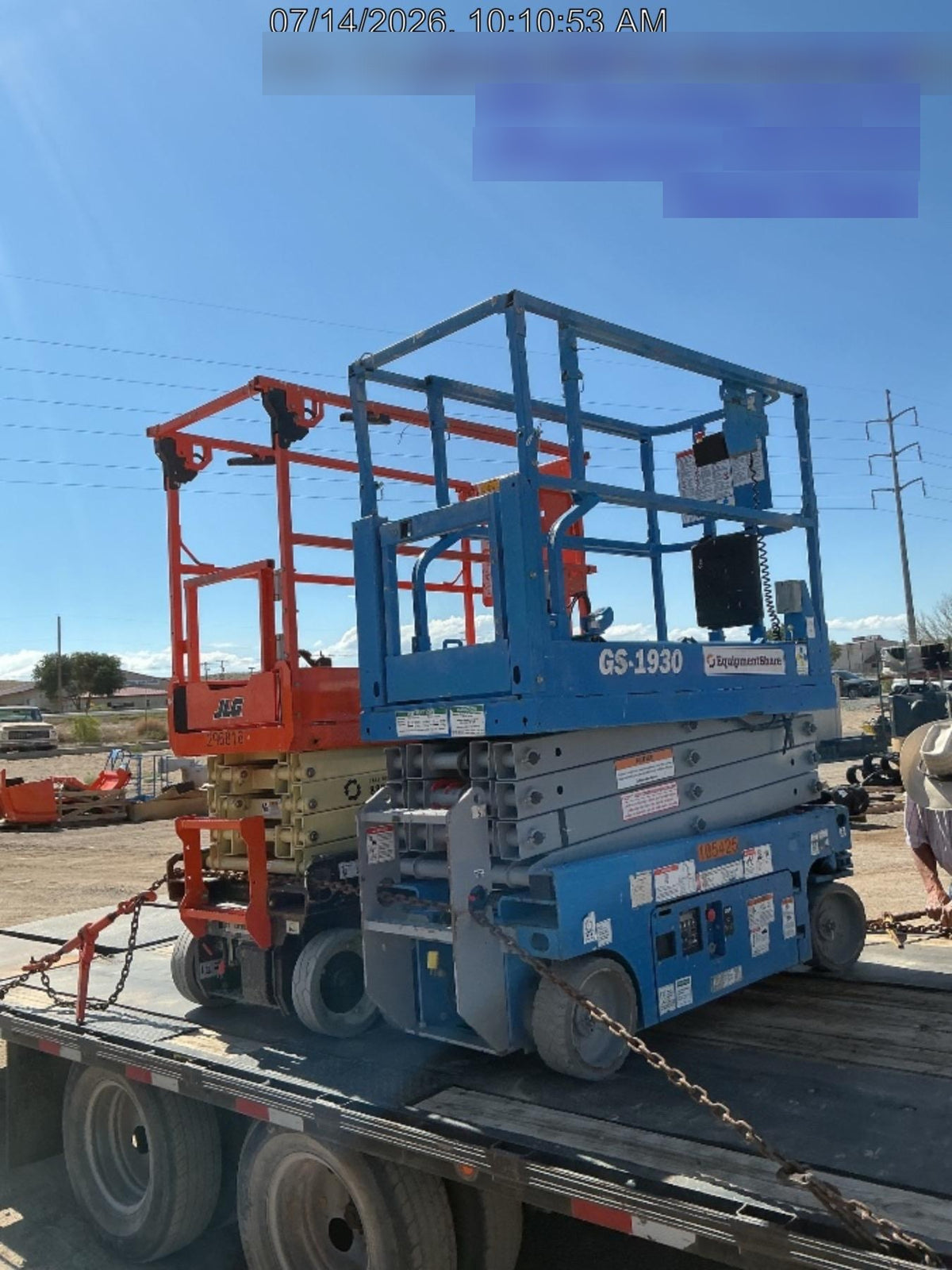 2020 Genie GS-1930 Solid Non Marking Tires, Beacon, Folding rails with half height swing gate