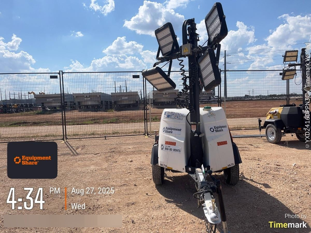 2024 Generac MLT2 Diesel, Flex Switch 120V Input, Powerzone Controller, 
(4) 320W LED Lights, 4kW Generator, 39.9 Gal Fuel Tank, 2" Ball, T3