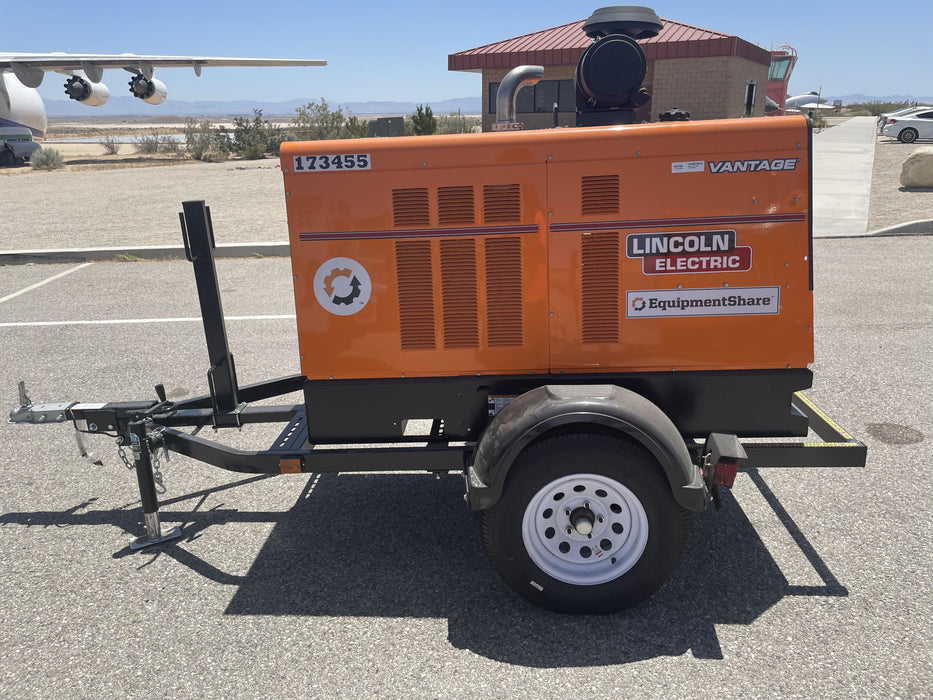 2021 Lincoln Electric Vantage 549X Ready Pak 3, ORANGE (includes trailer, cable rack, fender light kit)