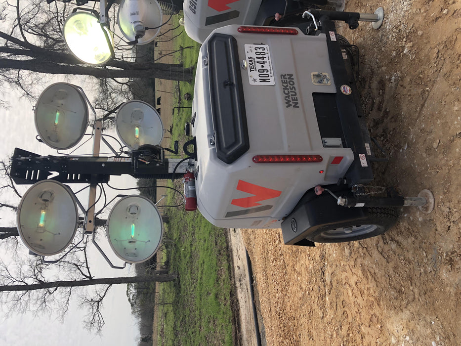 2019 Wacker Neuson LTV6L-MH Wacker Neuson LTV6L Mobile Light Tower w/Fuel Level Sensor Installed