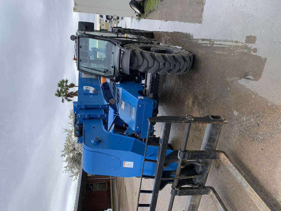 2019 Genie GTH-844 Cab/Heat/AC, Solid RT Tires, LED Work Lights, Beacon 60" QA Carriage, 48" Forks