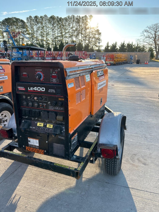 2022 Lincoln Electric LE400 Kubota V1505, Trlr, Cable Rack, Light Kit, ES Decals, T3