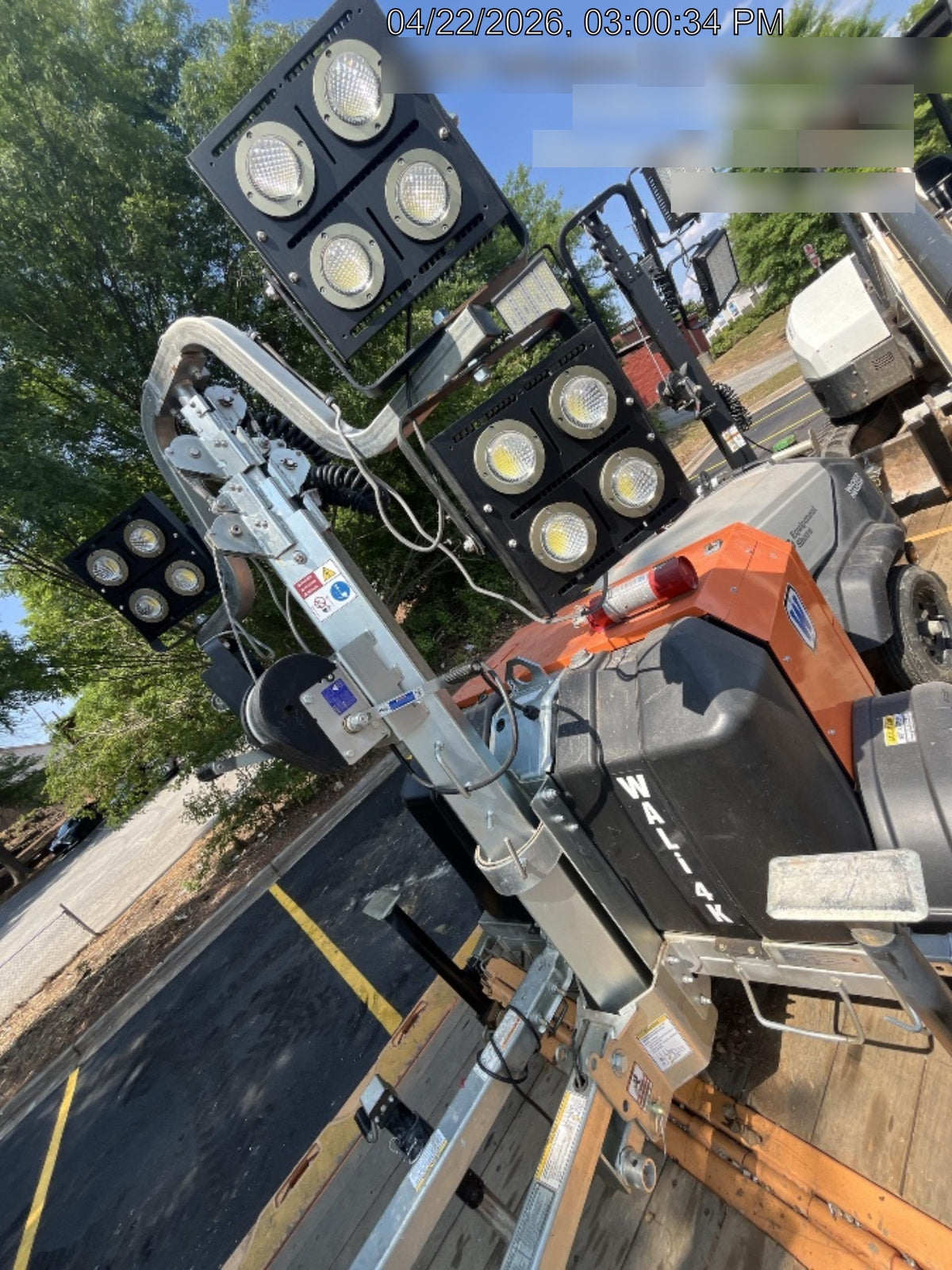 2025 Wanco WLTT-4MM4K Diesel, Mitsubishi L2E, 9.0HP @1800 rpm, Deep Sea Controller, Shore Power Plug, Auto Start, (4) 350W LED Floodlights, 4kW Generator, 60 Gal Fuel Tank, 2" Ball, T3