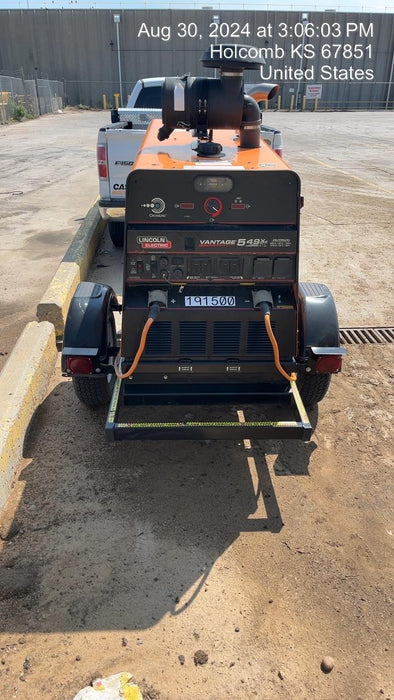 2021 Lincoln Electric Vantage 549X Ready Pak 3, ORANGE (includes trailer, cable rack, fender light kit)